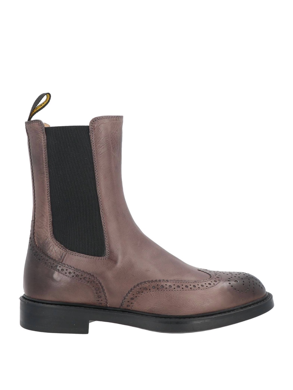 Doucal's Brown Leather Chukka Chelsea Boots With Brogue Detailing